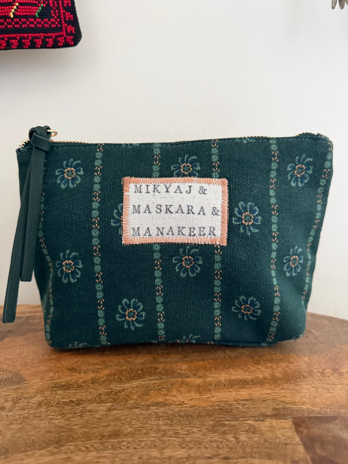 Mikyaj, wa Maskara, wa Manakeer Cosmetic Pouch
