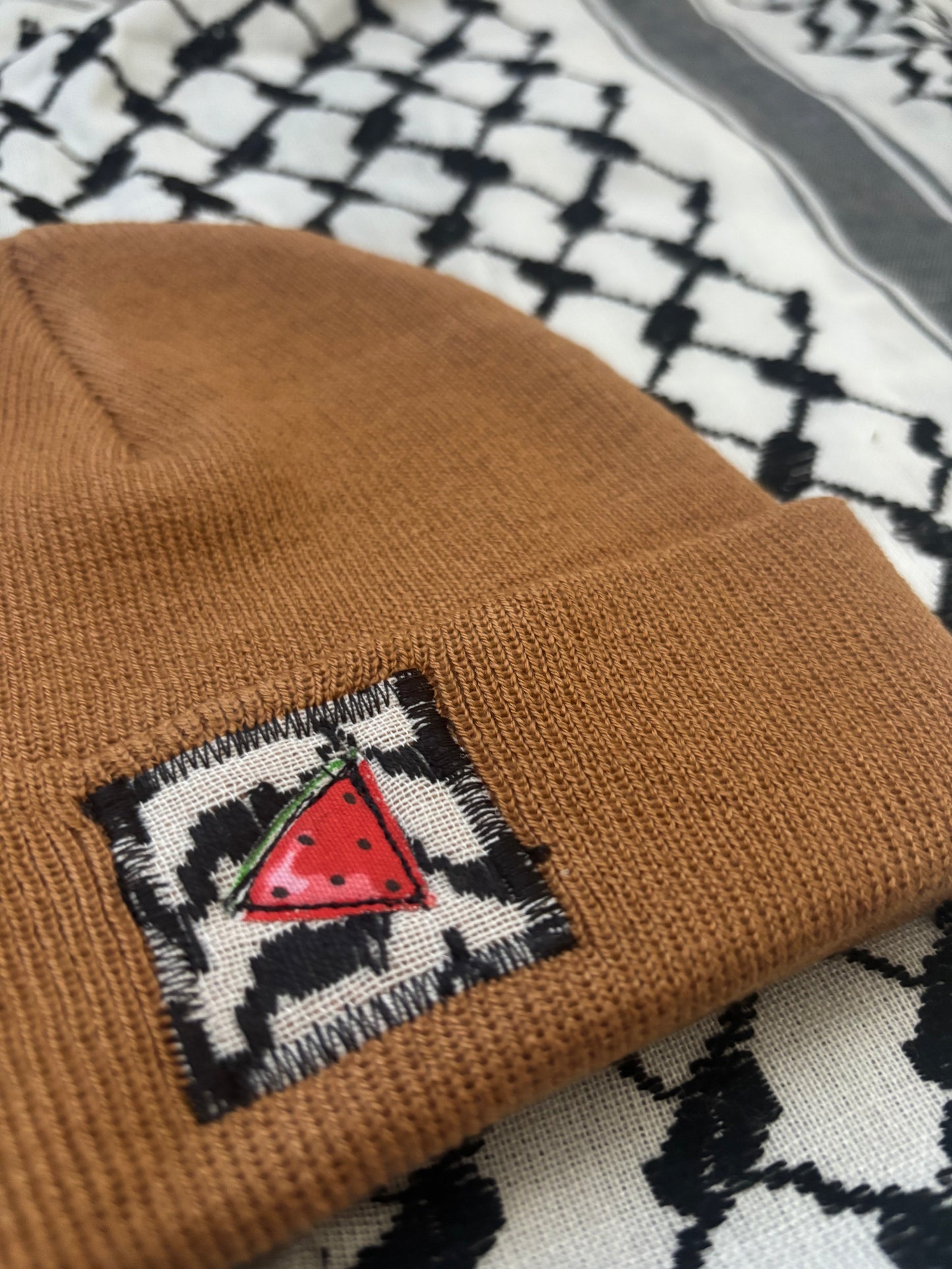 Kids’ Watermelon Keffiyeh Beanie