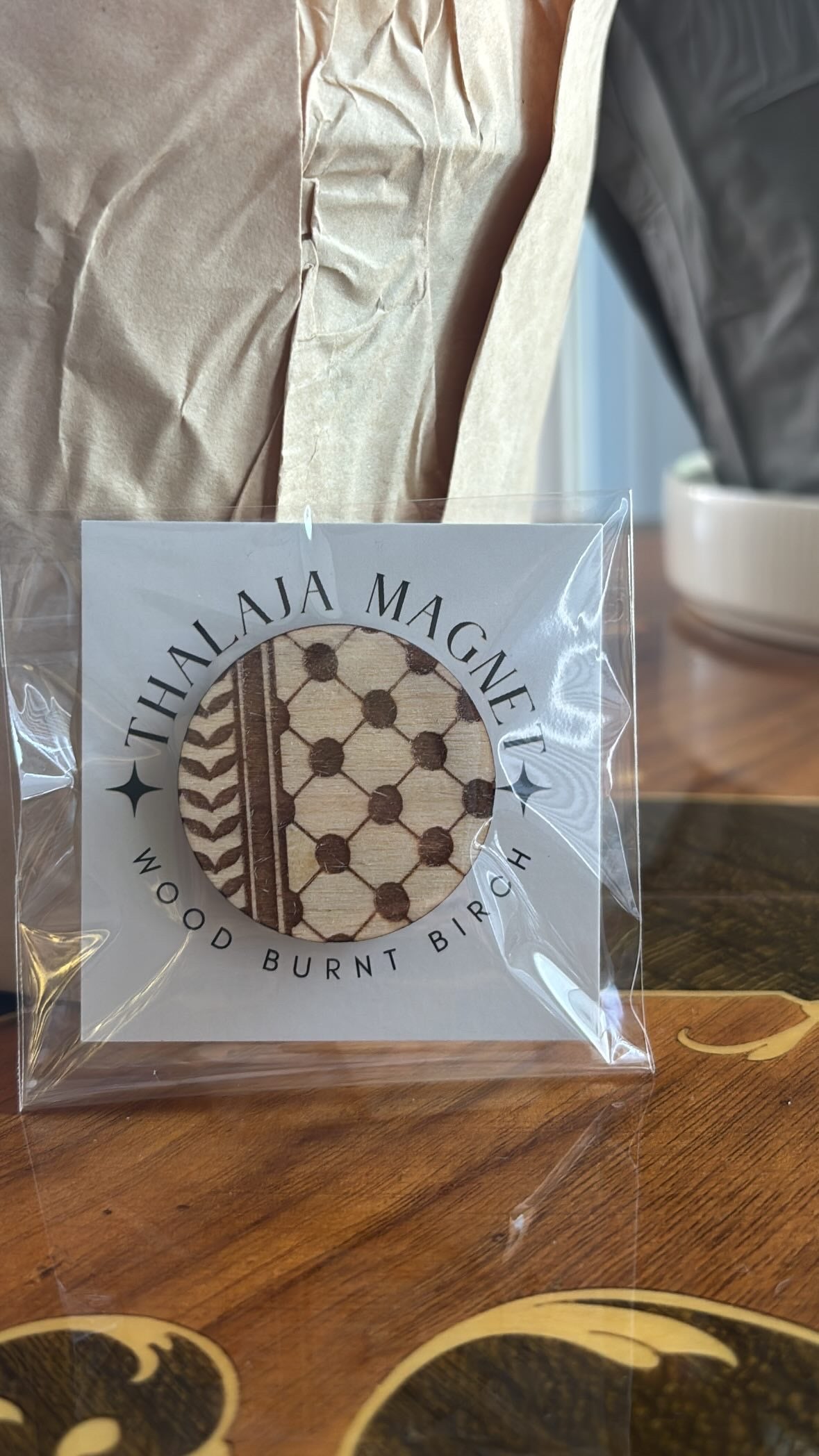 Wood Burnt Thalaja (fridge) Magnets