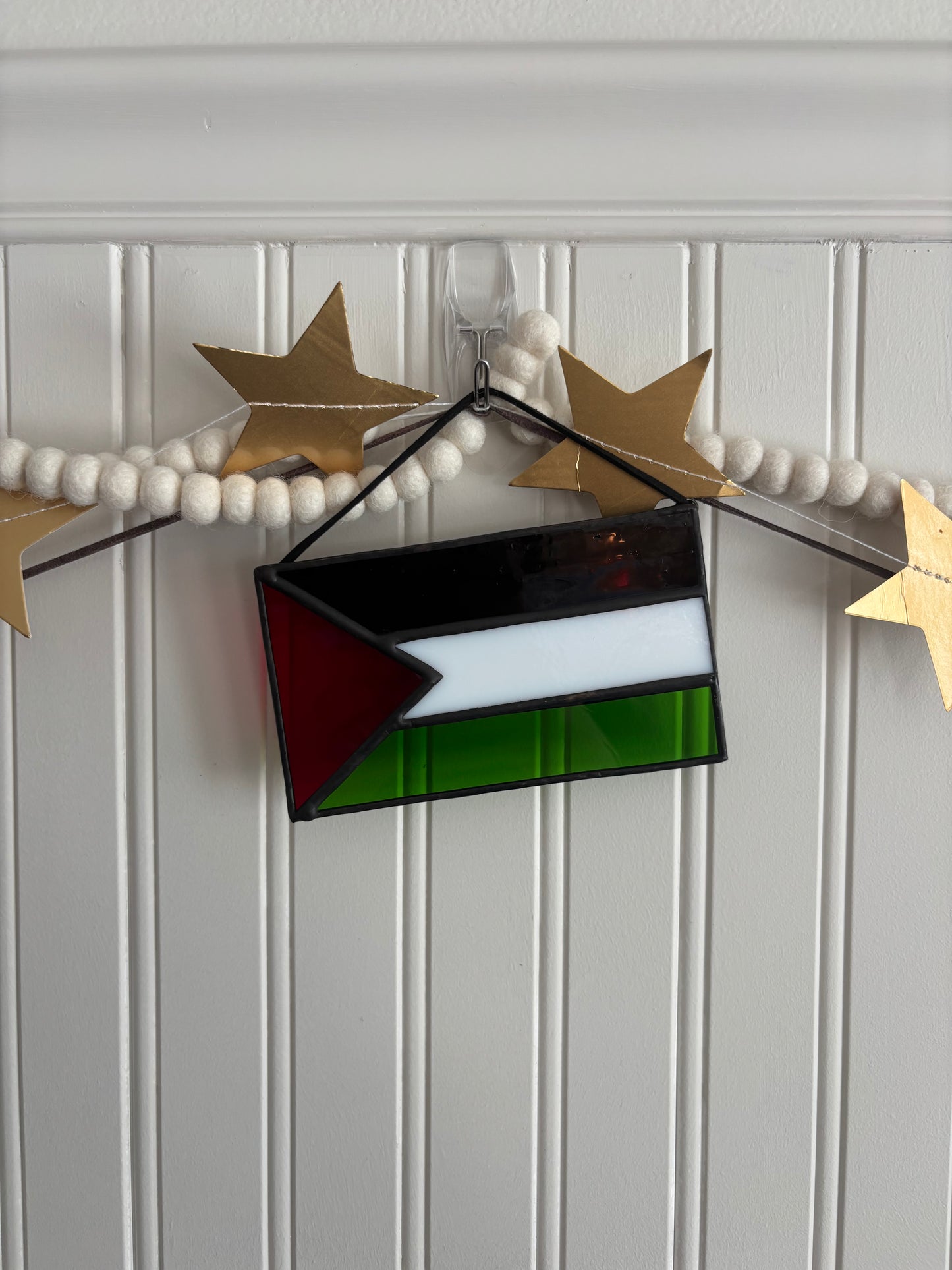 Palestinian Flag Stained Glass