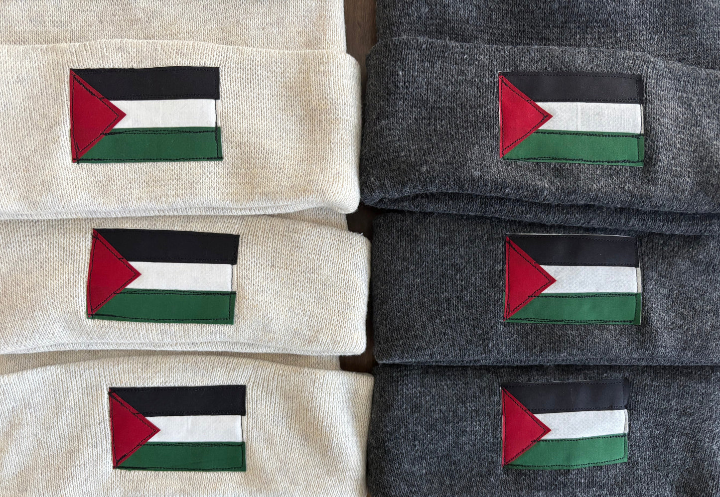 Palestinian Flag Patch Beanie