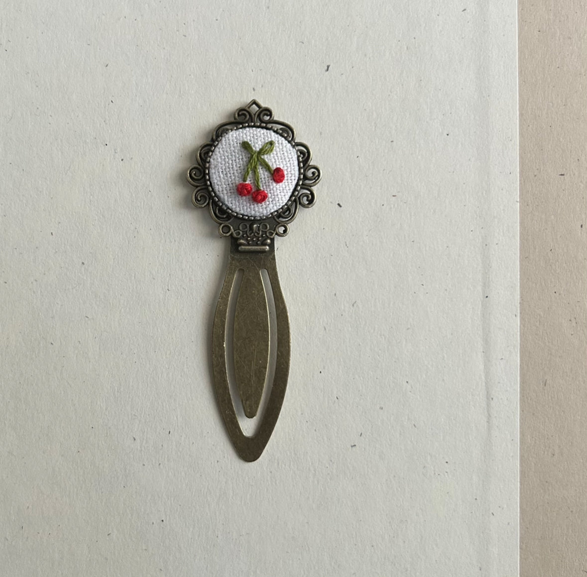 Hand Embroidered Bookmark