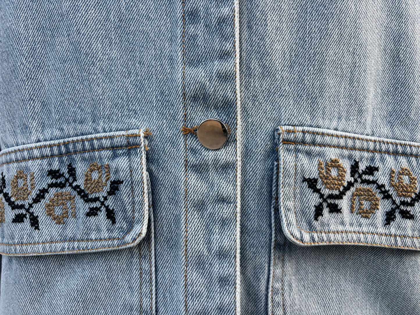 Orange Blossom Hand Tatreez Jacket