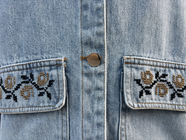 Orange Blossom Hand Tatreez Jacket