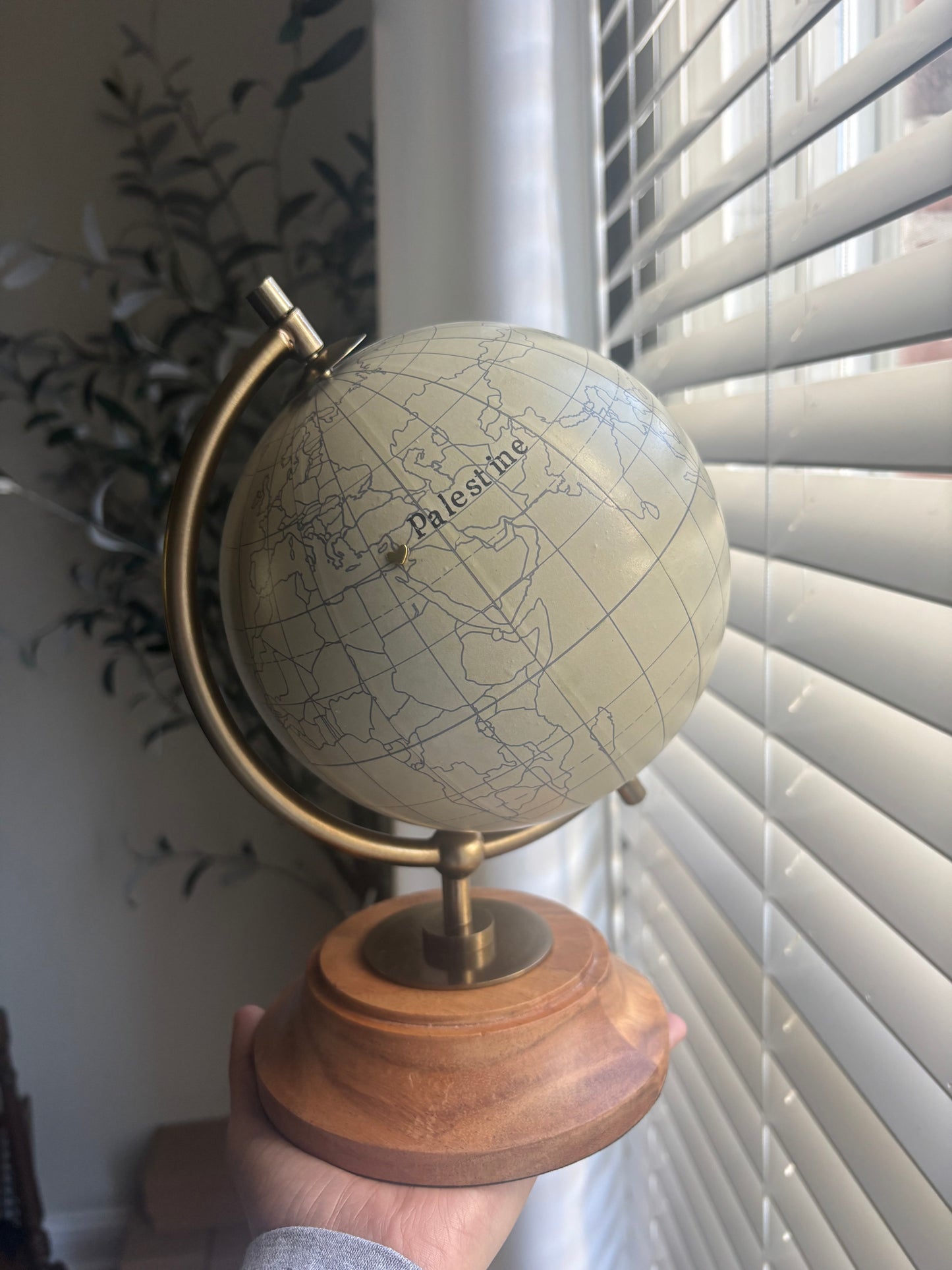 Palestine Desktop Globe