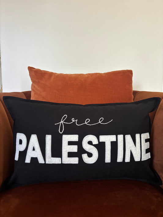 Free Palestine Throw Pillow