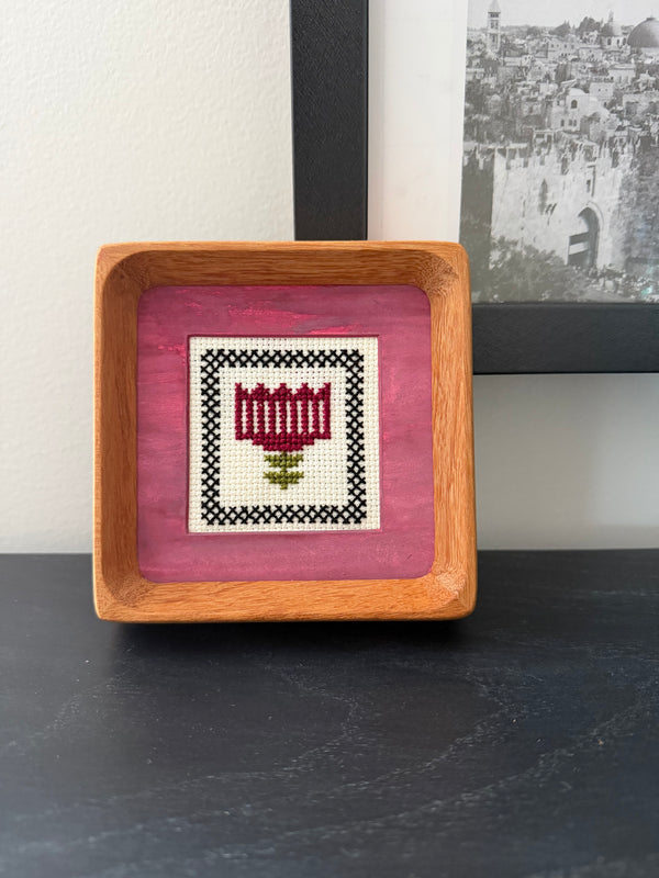 Warda-Glass Tiny Tatreez Frame