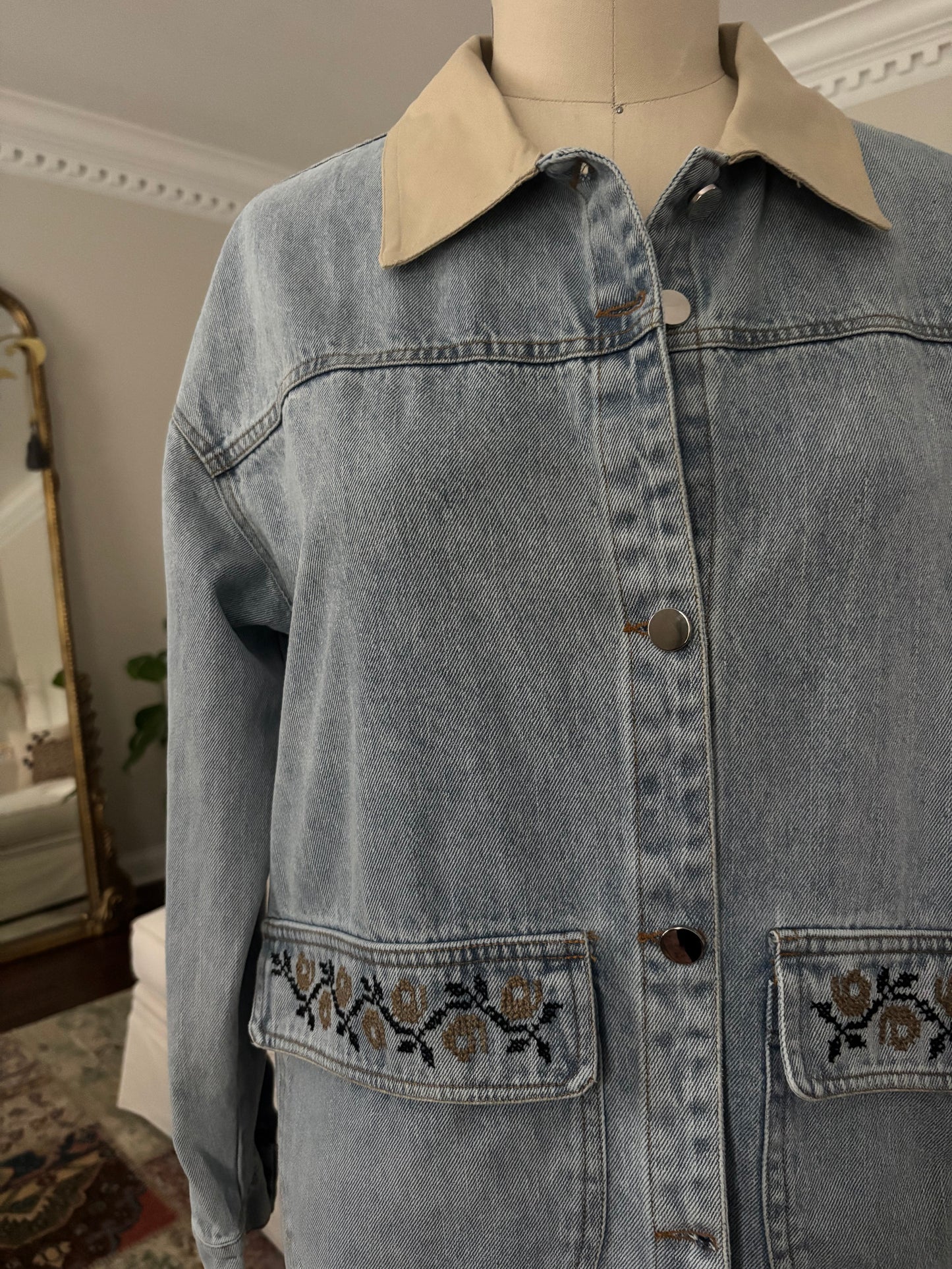 Orange Blossom Hand Tatreez Jacket