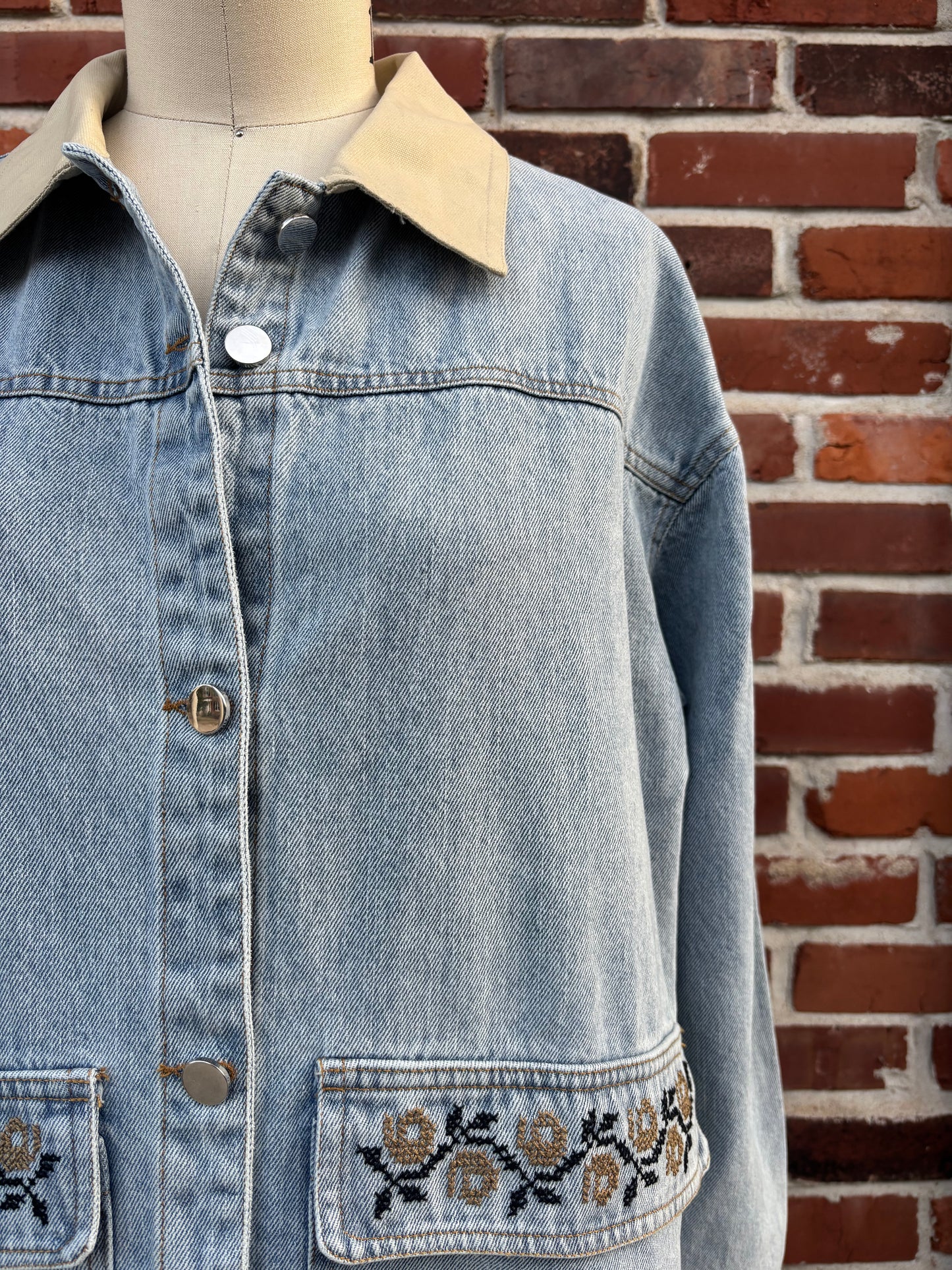 Orange Blossom Hand Tatreez Jacket