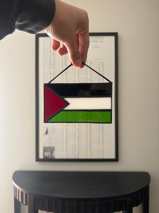 Palestinian Flag Stained Glass