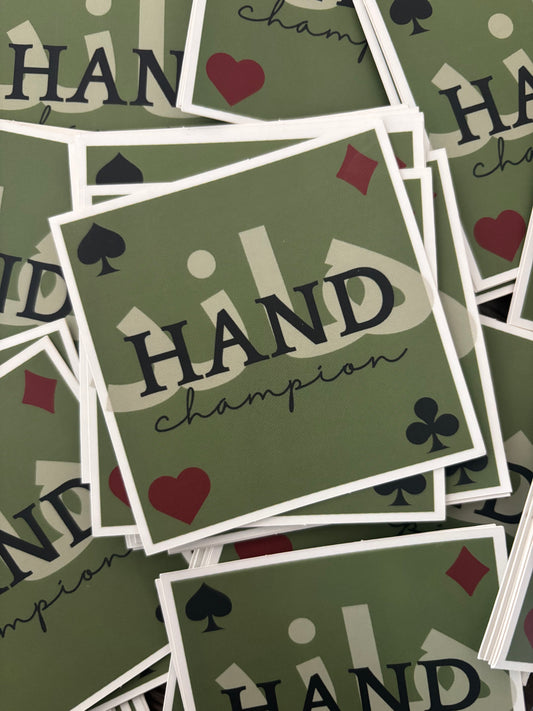 Hand (the card game) Champion Sticker