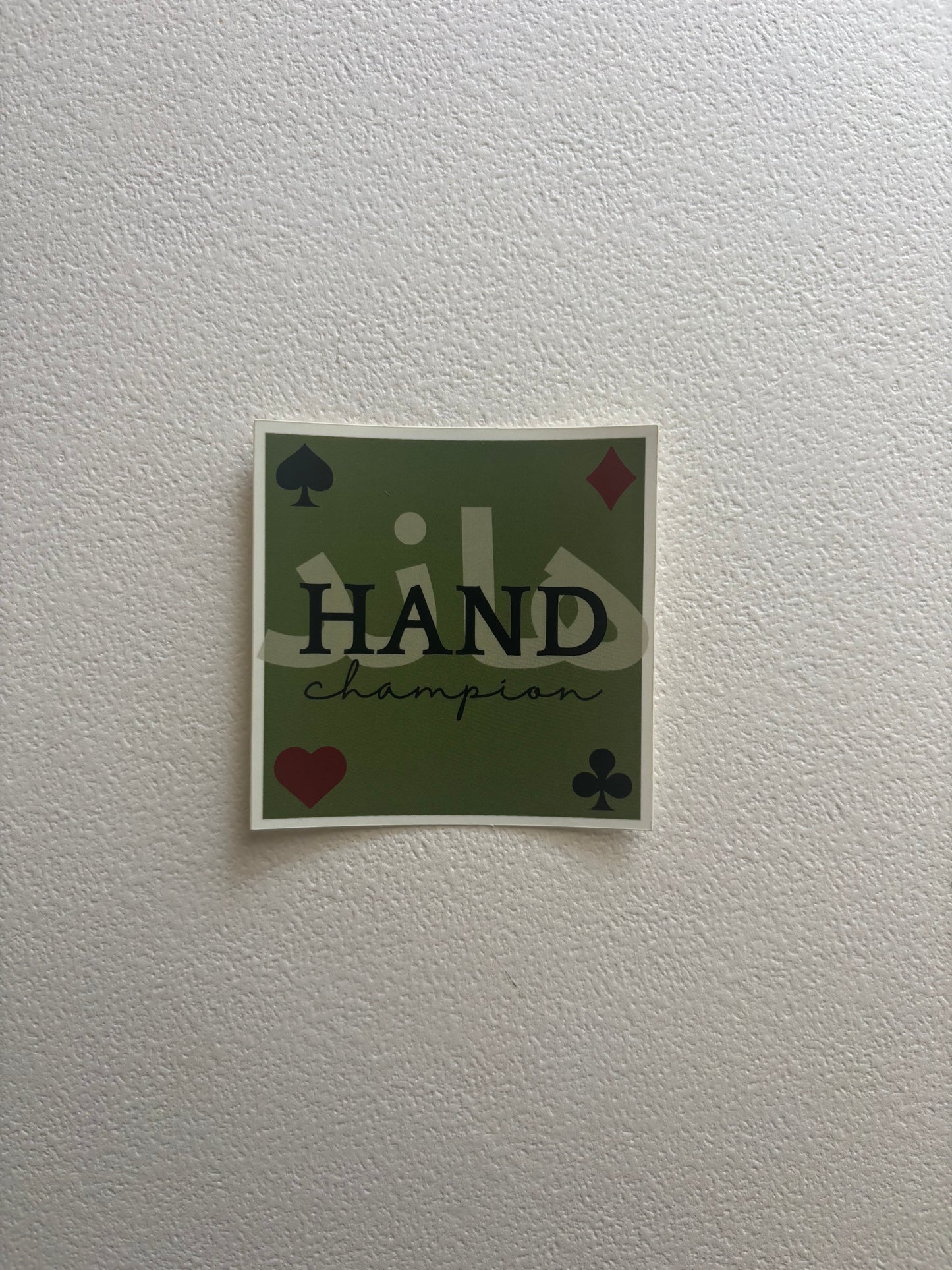 Hand (the card game) Champion Sticker