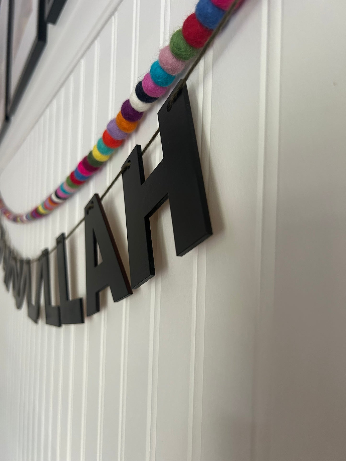 'Alhamdulillah' Wooden Banner Sign