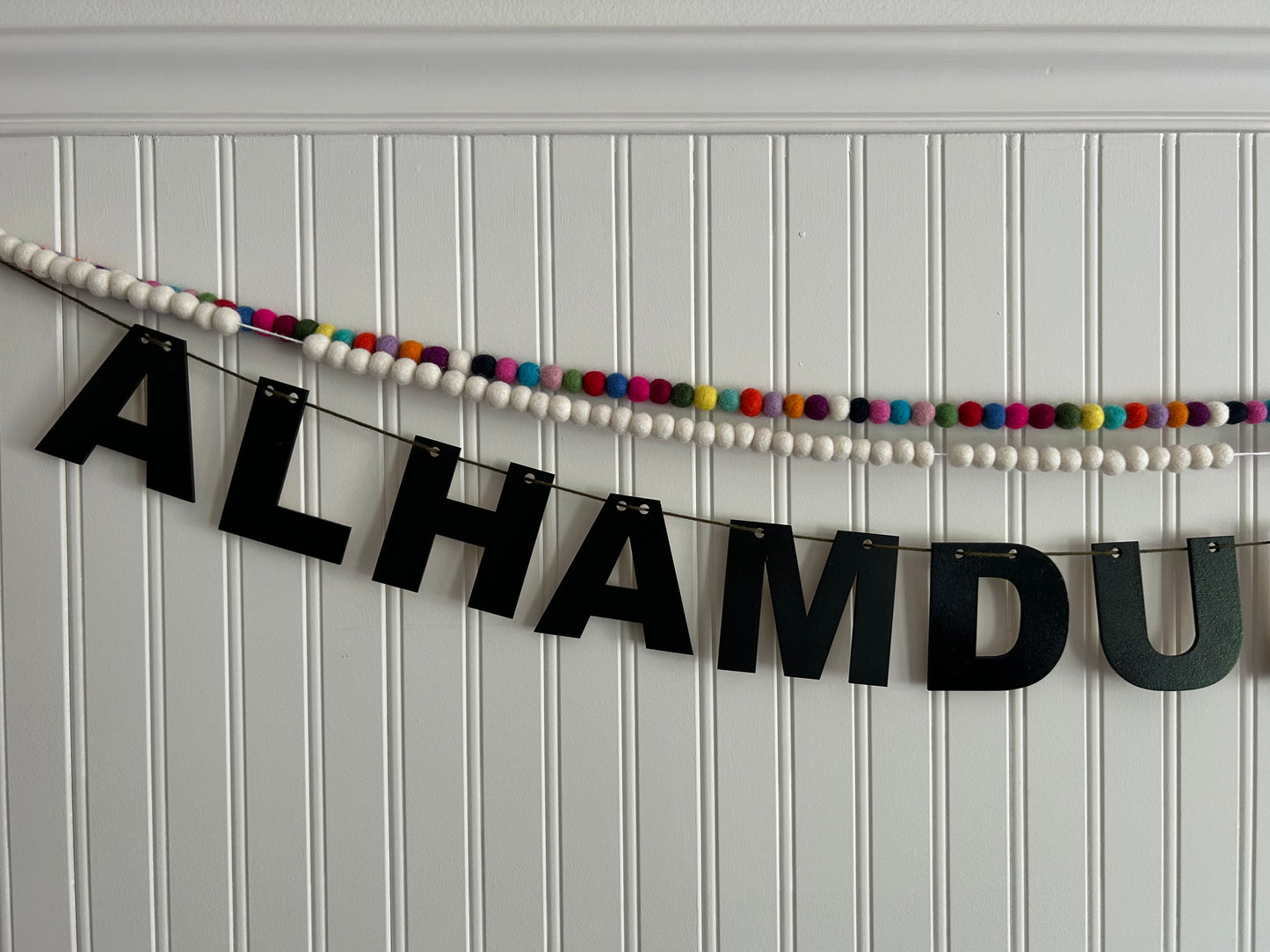 'Alhamdulillah' Wooden Banner Sign