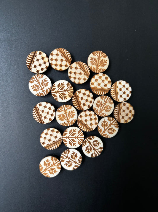Wood Burnt Needle Minder x Mini Magnet