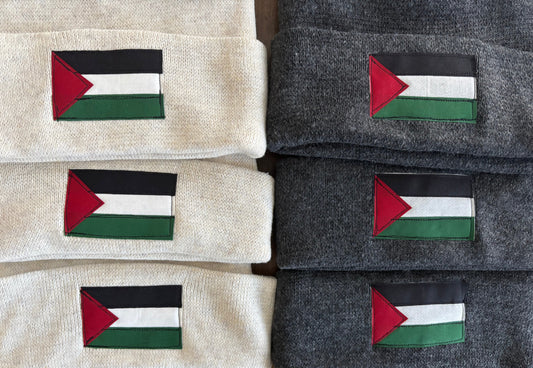 Palestinian Flag Patch Beanie